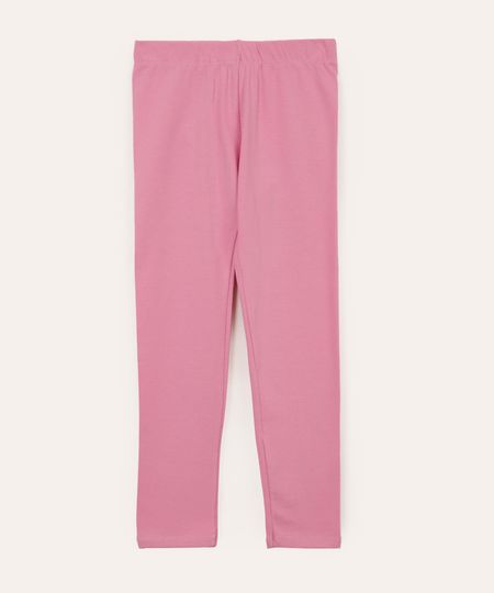 calça legging infantil básica rosa 6