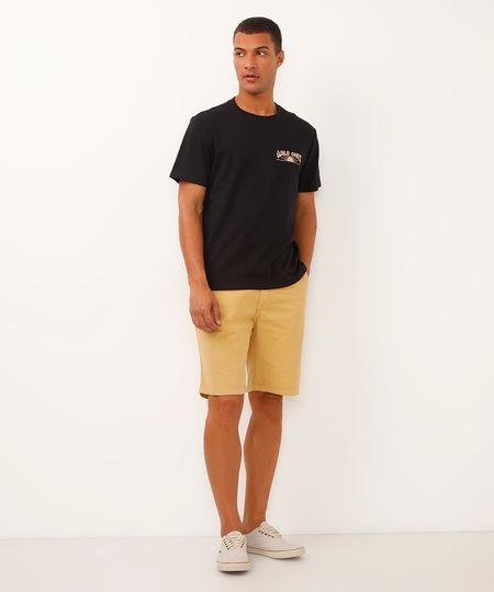 Bermuda Reta de Sarja - mostarda 40 Bermuda Reta de Sarja - mostarda 40