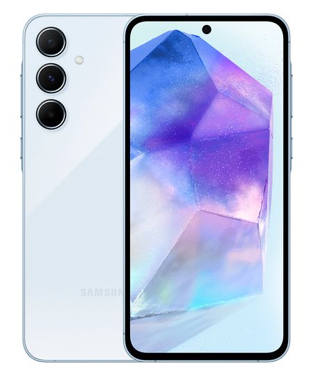 smartphone samsung galaxy A55 5G 128GB azul claro UNICO