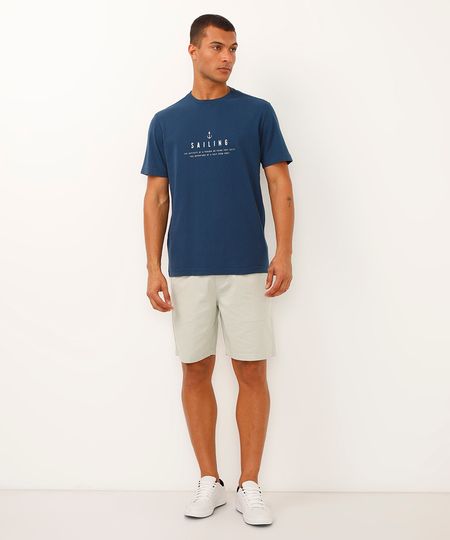 bermuda reta de sarja com cordão - verde claro GG bermuda reta de sarja com cordão - verde claro GG