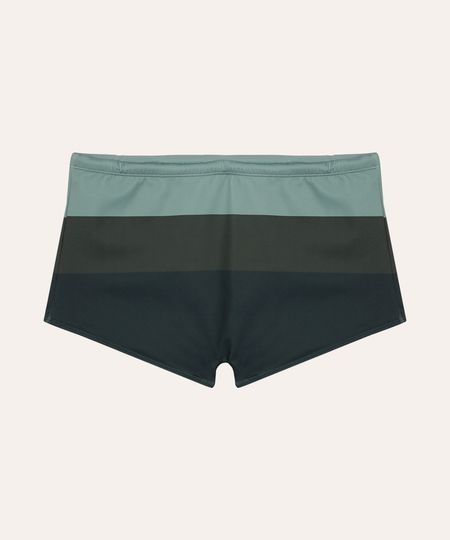 sunga boxer listrada proteção uv verde M sunga boxer listrada proteção uv verde M