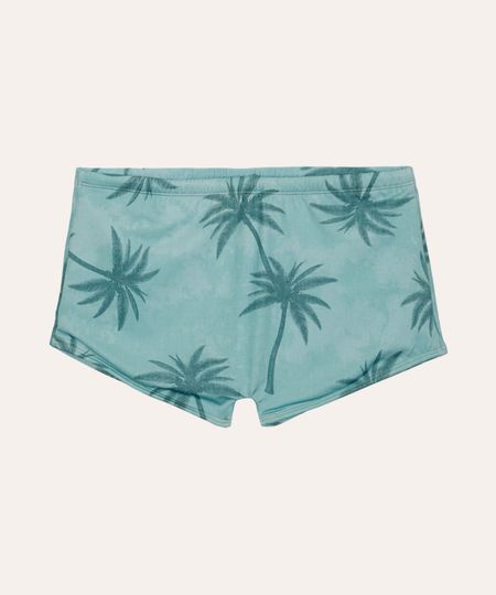 sunga boxer coqueiro proteção uv verde M sunga boxer coqueiro proteção uv verde M