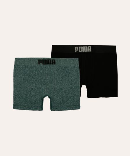 kit de 2 cuecas infantil puma colorido M