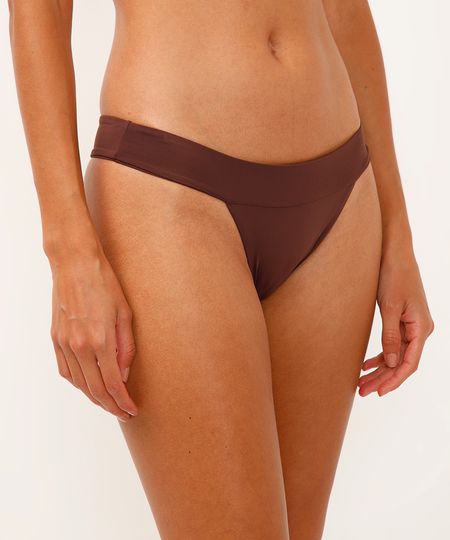 biquíni calcinha tanga proteção uv marrom P