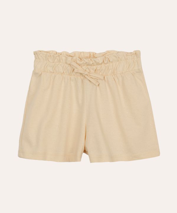 short infantil clochard glitter bege 8