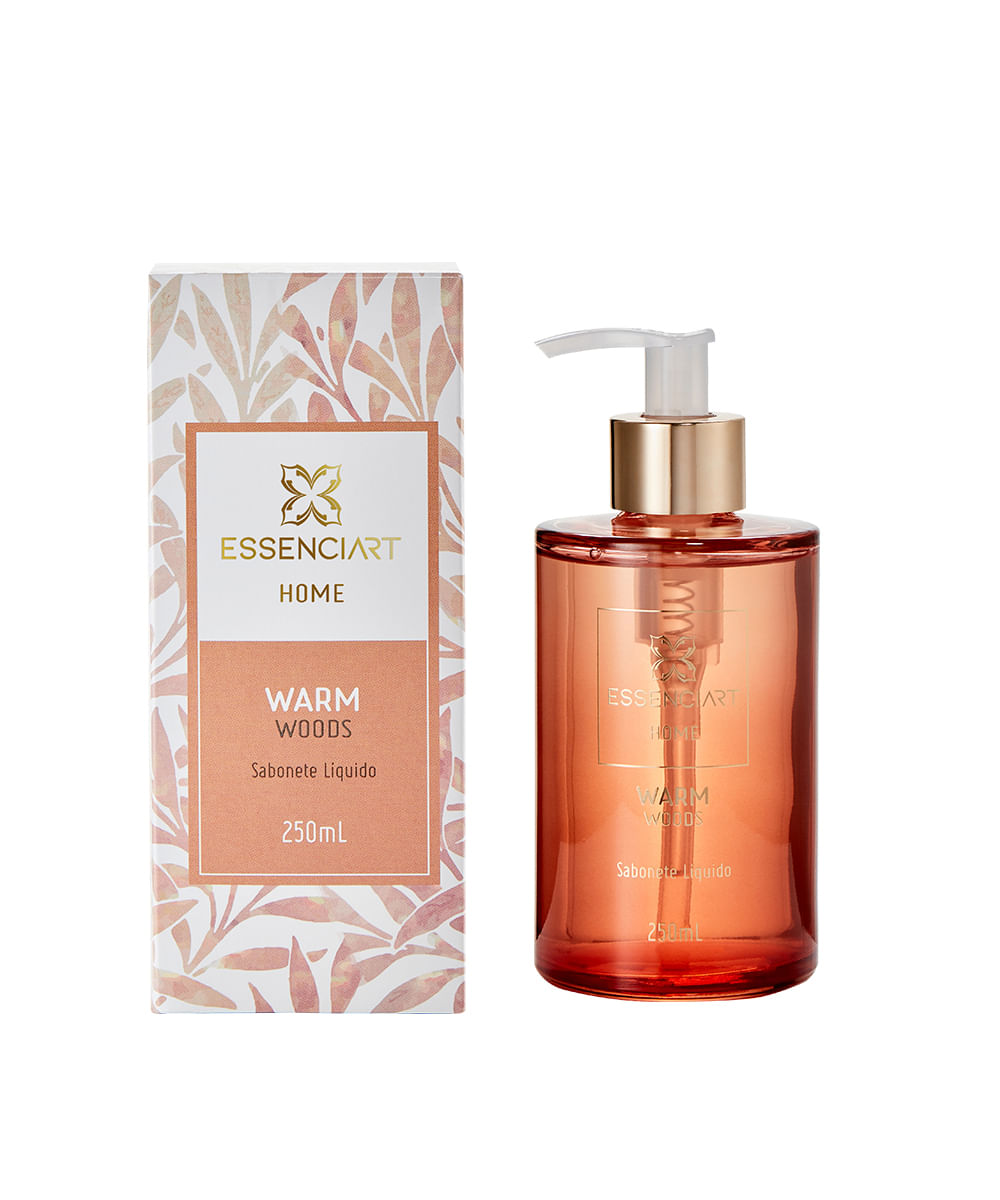 essenciart home sabonete líquido warm wood 250ml