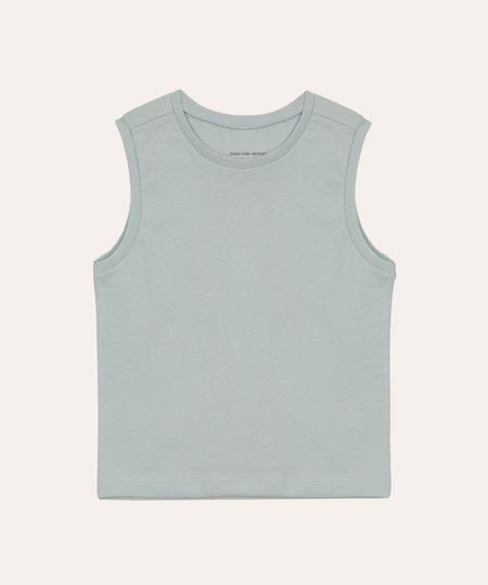 regata infantil de algodão azul 1 regata infantil de algodão azul 1