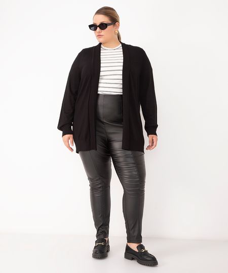 calça legging resinada plus size preto 54 calça legging resinada plus size preto 54