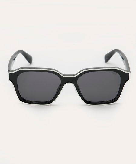 óculos de sol quadrado triton preto UNICO