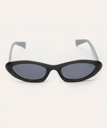 óculos de sol oval triton preto UNICO