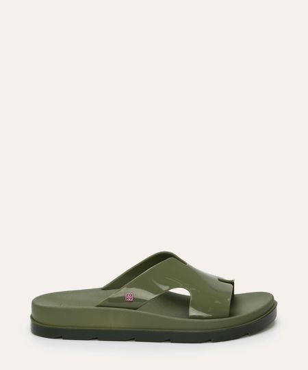 chinelo slide zaxy verde 33-34