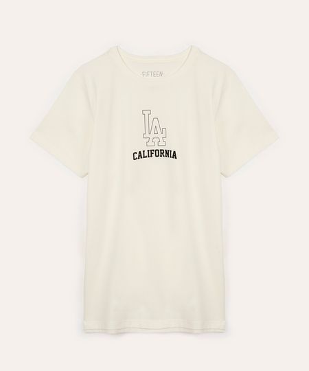 camiseta de algodão juvenil california off white 10 camiseta de algodão juvenil california off white 10