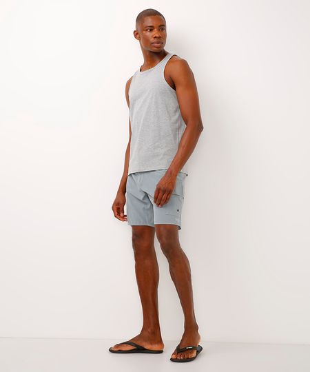 short boardshort com bolso cargo azul 40 short boardshort com bolso cargo azul 40