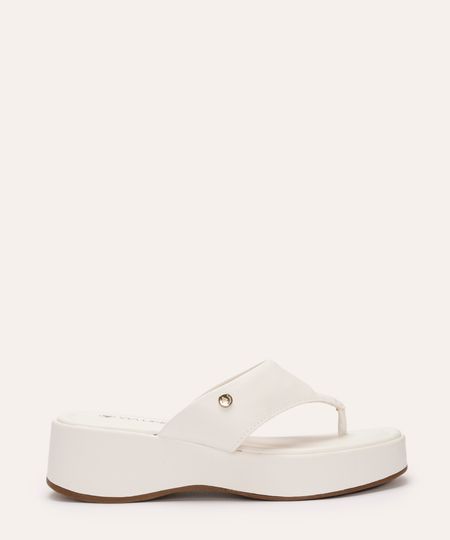 tamanco flatform via uno branco 35