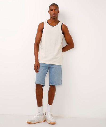 bermuda reta jeans azul 38 bermuda reta jeans azul 38