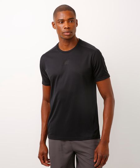 camiseta com recortes esportiva ace preto M