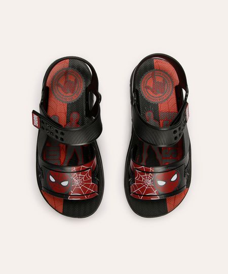 papete infantil homem aranha preto 31-32 papete infantil homem aranha preto 31-32