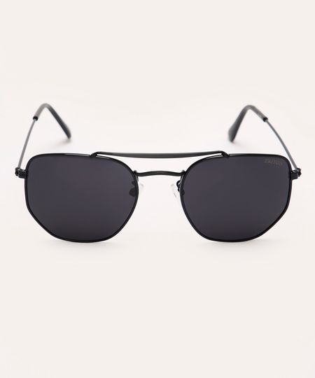 óculos de sol oval triton preto UNICO