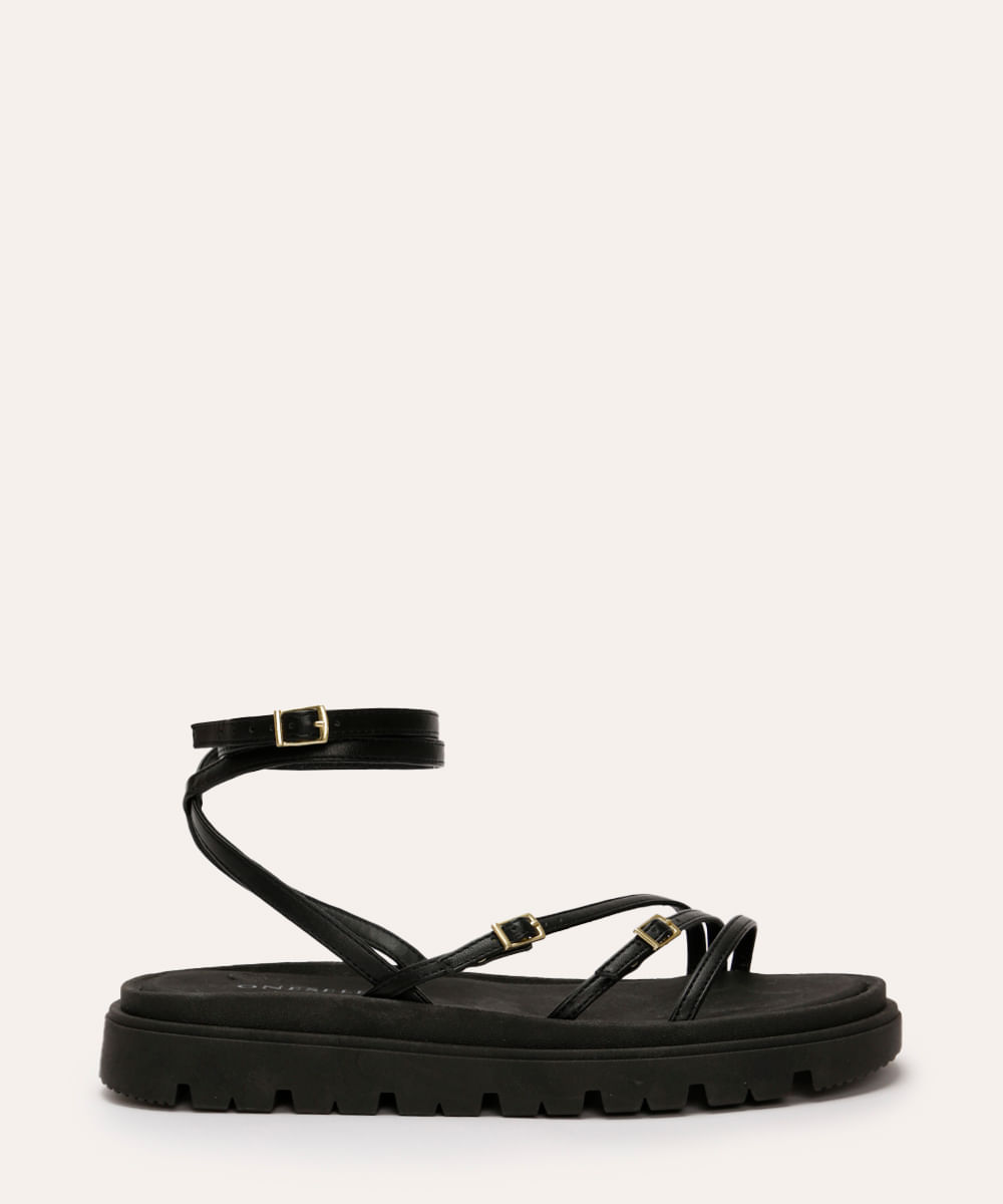 Sandália Papete Infantil Menino Tiras Castor sandália flatform tiras finas oneself preto