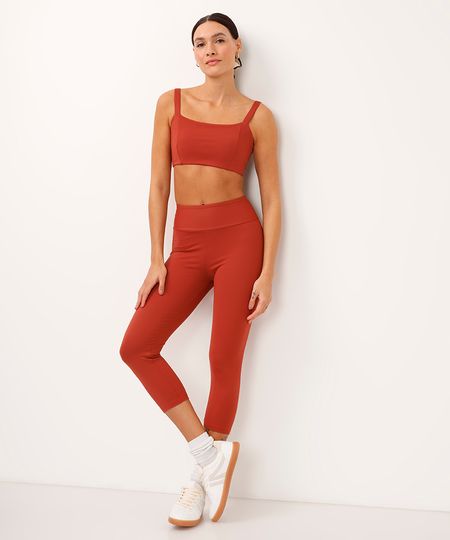 calça capri básica esportiva ace laranja P
