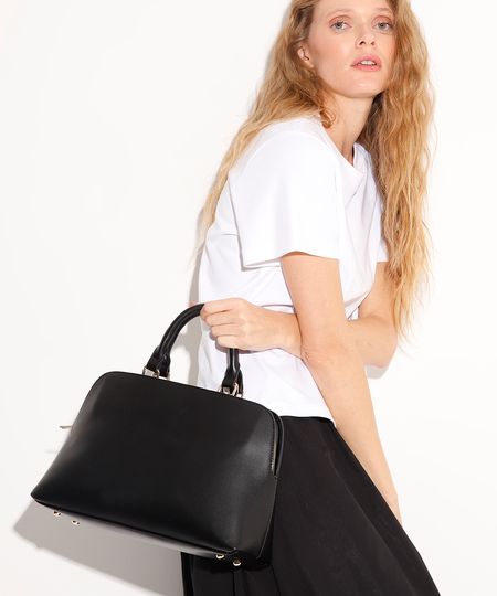 bolsa tote estruturada mindset preta UNICO