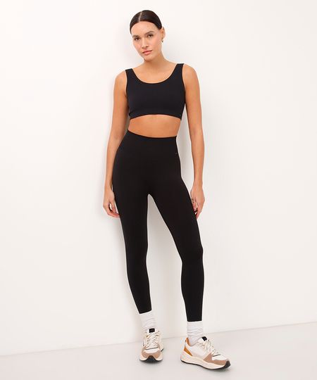 calça legging sem costura esportiva ace preta M