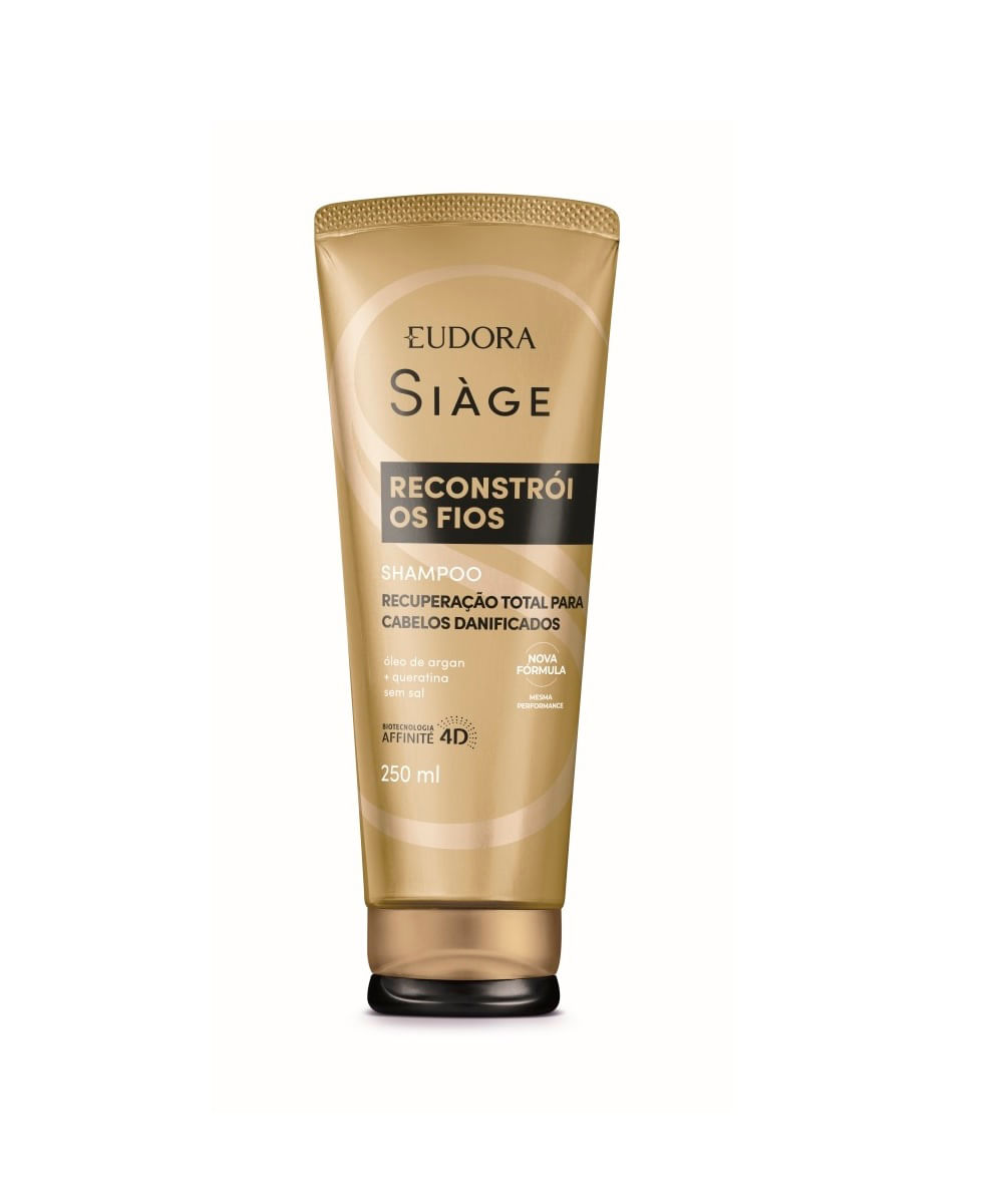 shampoo eudora siàge reconstrói os fios 250ml