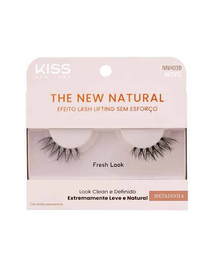 cílios postiços kiss new york the new natural metadinha fresh look UNICO cílios postiços kiss new york the new natural metadinha fresh look UNICO
