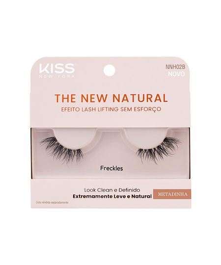 cílios postiços kiss new york the new natural metadinha freckles UNICO