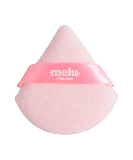 esponja de pó fluffy puff melu rosa UNICO esponja de pó fluffy puff melu rosa UNICO