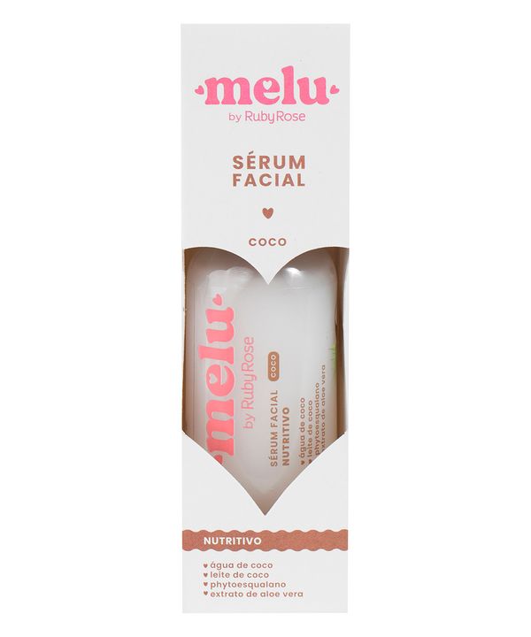 sérum facial nutritivo de coco melu UNICO