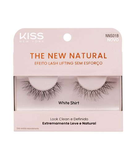 cílios postiços kiss new york the new natural white shirt UNICO