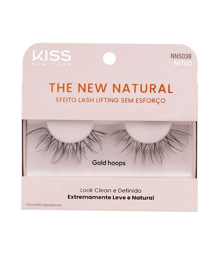 cílios postiços kiss new york the new natural gold hoops UNICO cílios postiços kiss new york the new natural gold hoops UNICO