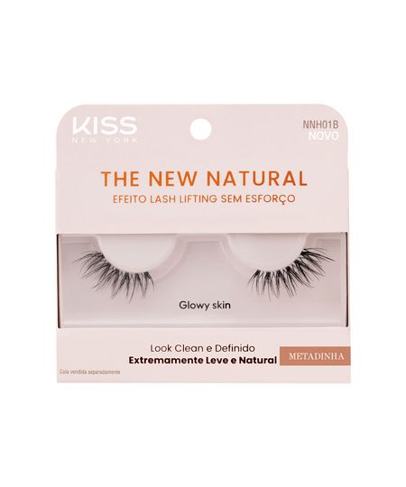 cílios postiços kiss new york the new natural metadinha glowy skin UNICO