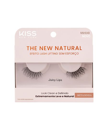 cílios postiços kiss new york the new natural metadinha juicy lips UNICO cílios postiços kiss new york the new natural metadinha juicy lips UNICO