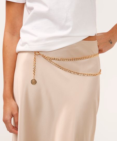 cinto corrente fino dourado 100CM cinto corrente fino dourado 100CM