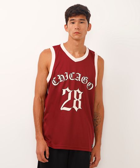 regata basquete chicago bicolor esportiva ace vinho P