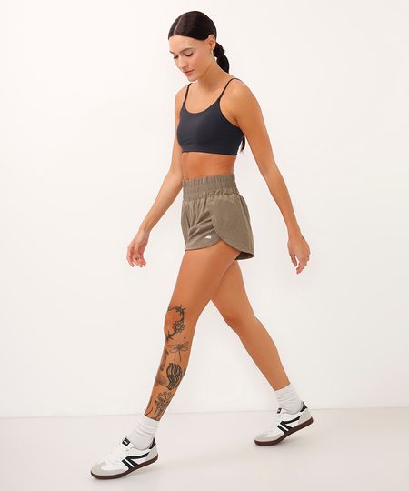 short running cós largo esportivo ace verde M