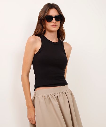 regata nadador de algodão destroyed preto PP regata nadador de algodão destroyed preto PP