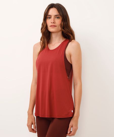 regata cavada com abertura esportiva ace - terracota P
