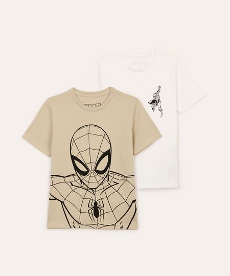 kit de 2 camisetas infantis homem aranha colorida 12 kit de 2 camisetas infantis homem aranha colorida 12