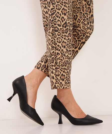 scarpin bico fino salto médio oneself preto 38 scarpin bico fino salto médio oneself preto 38