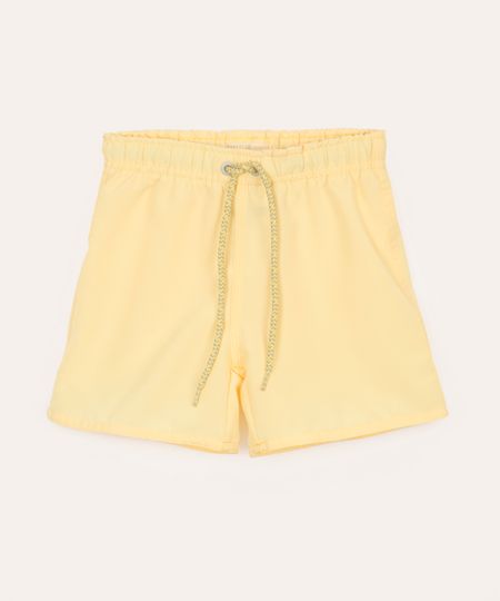 Bermuda Surf Infantil com Bolso Amarela 3