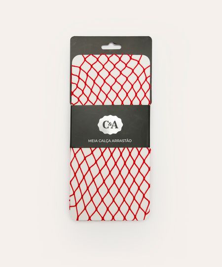 meia calça arrastão rosa médio vermelha UNICO meia calça arrastão rosa médio vermelha UNICO