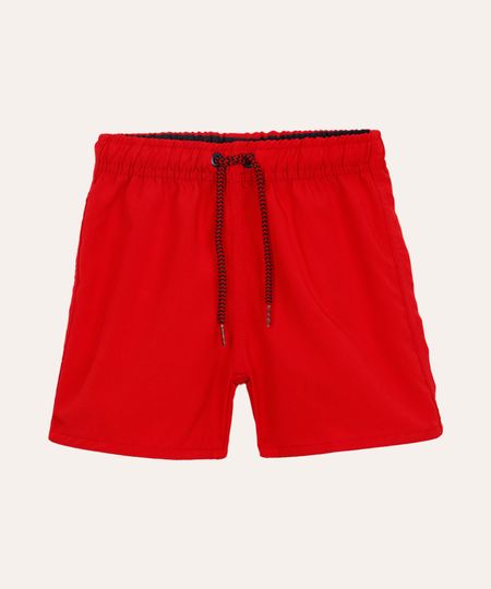 bermuda surf infantil com bolso vermelho 1