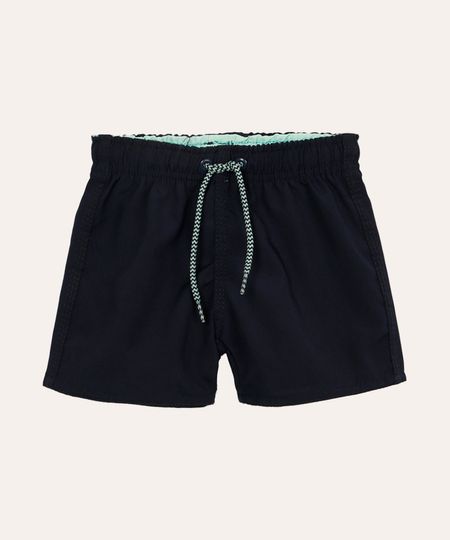 Bermuda Surf Infantil com Bolso Azul Marinho 1