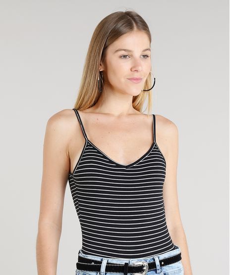 Body-Feminino-Listrado-Cavado-Alcas-Finas-Decote-V-Preto-9329598-Preto_1