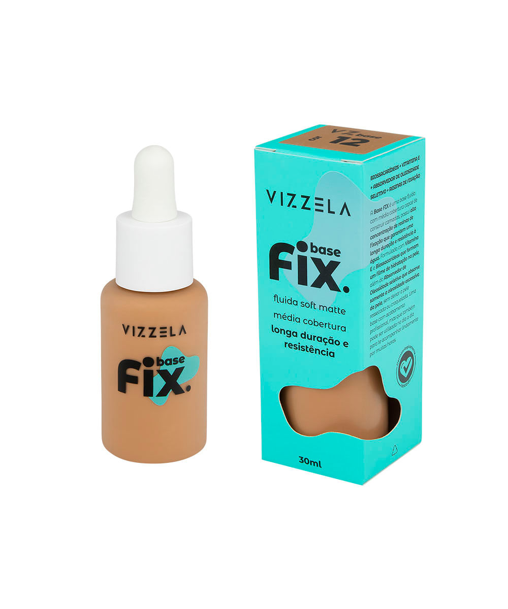 base líquida vizzela fix 12