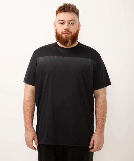 camiseta degradê plus size esportiva ace preta GG1 camiseta degradê plus size esportiva ace preta GG1