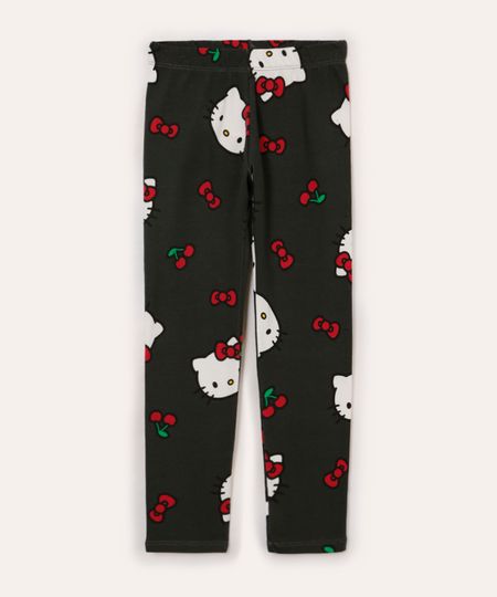 calça legging infantil hello kitty cinza 4